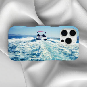 Wasserski hinter dem Geschwindigkeitsboot Horizont iPhone 16 Pro Max Hülle