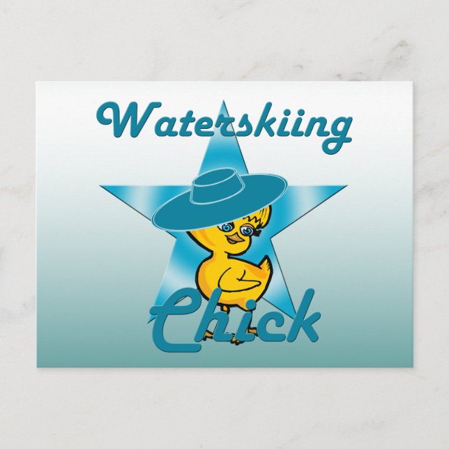 Wasserski-Kick #7 Postkarte (Vorderseite)