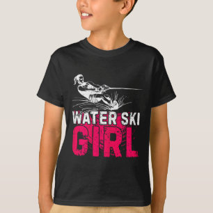 Wasserski Mädchen Wassersport Wasserskilauf T-Shirt