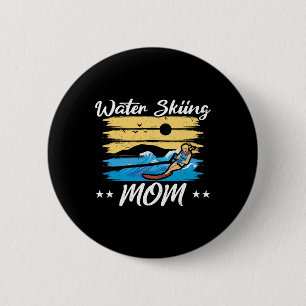 Wasserski-Mutter Wasserskifahren Wasserski-Mütter Button