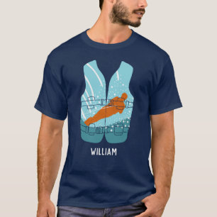 Wasserski-Rettungswesten Grafik Personalisiert T-Shirt