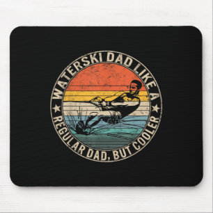 Wasserski-Vater Vatertag Ski-Liebhaber Vater Wasse Mousepad
