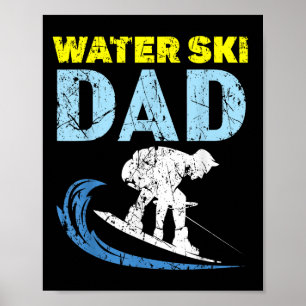 Wasserski Vater Wasserski Der beste Daddy je Väter Poster
