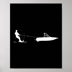 Wasserski - Wasserski-Geschenk für Wasserskifahrer Poster