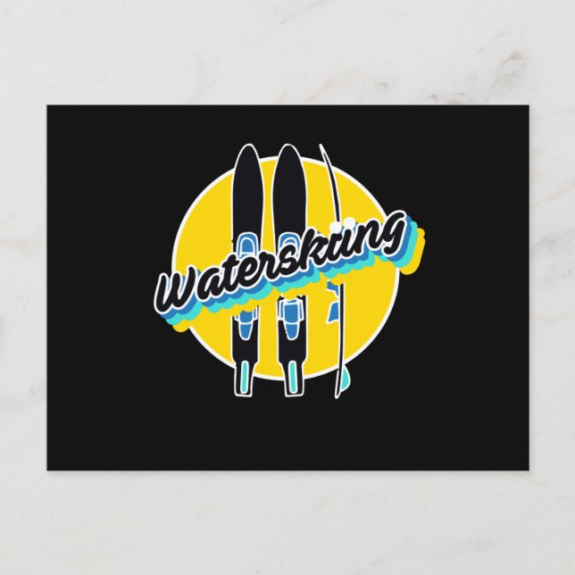 Wasserski - Waterski Wassersport Postkarte (Vorderseite)