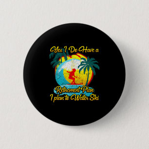 Wasserskifahrer Wasserski-Rentenplan Button