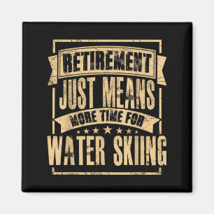 Wasserskiläufer Wasserski Skifahren Wasserskifahre Magnet