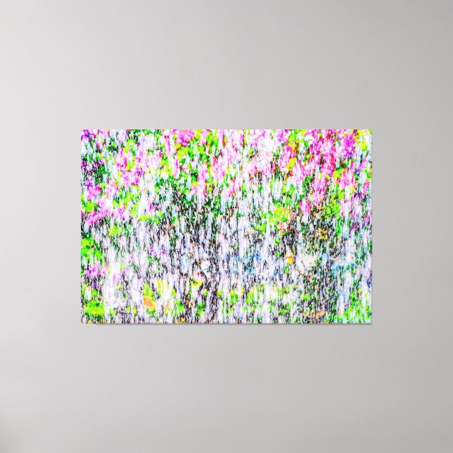 Wasserspass im Garten von Lilacs Leinwanddruck (Vorderseite)