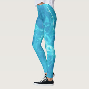 Wasserspass im Pool Blau Leggings
