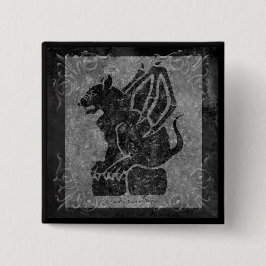 Wasserspeier-graue Steinrollen Button