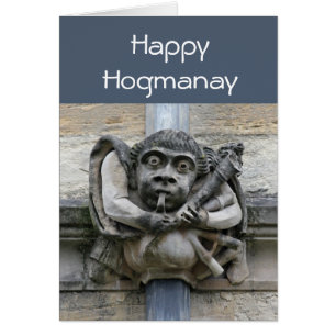 Wasserspeier Hogmanay Karte