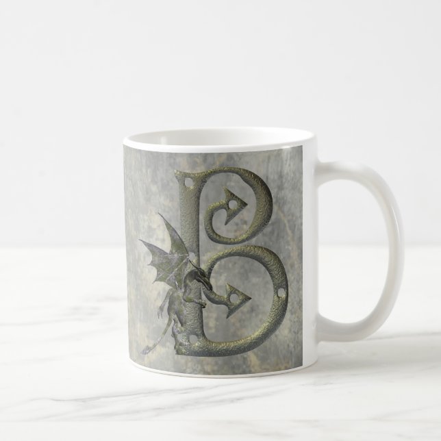 Wasserspeier-Monogramm B Kaffeetasse (Rechts)