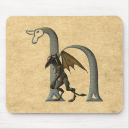 Wasserspeier-Monogramm H Mousepad