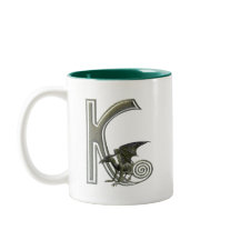 Wasserspeier-Monogramm K