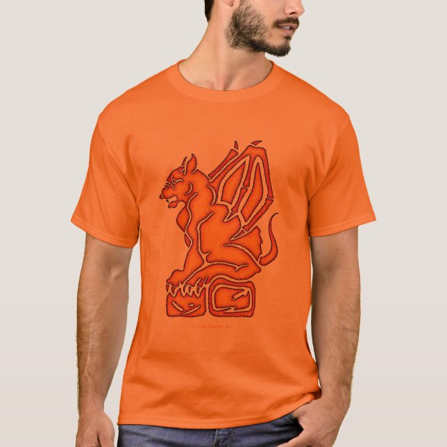 Wasserspeier-Orange T-Shirt (Vorderseite)