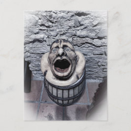 Wasserspeier-Stein-Skulptur Postkarte