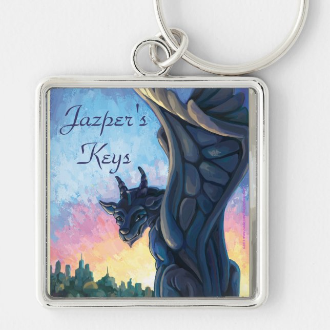 Wasserspeier-Wächter Schlüsselanhänger (Vorne)