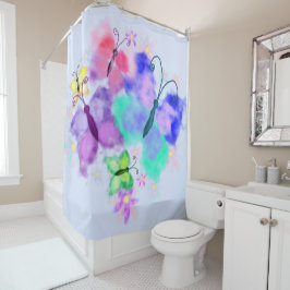 Wasserspiegel Duschvorhang