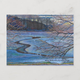 Wasserspiegeln im Inwood Park Postkarte