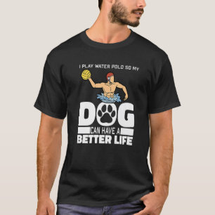 Wassersport Dog Player Wasserpolo T-Shirt