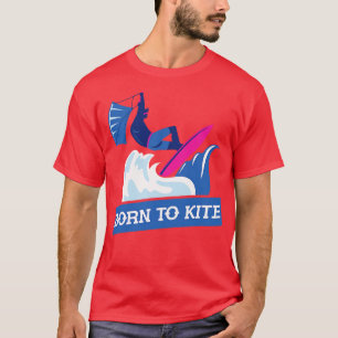 Wassersport Funny Kiteboarder Geschenk Kitesurfen T-Shirt
