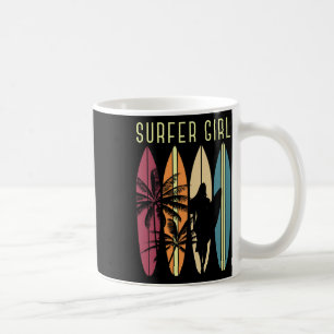 Wassersport Surfen Mädchen Surfbrett Surfer Hobby Kaffeetasse