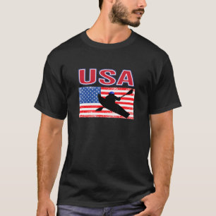 Wassersport USA Fans Liebe Kayak Sommerspiele T-Shirt