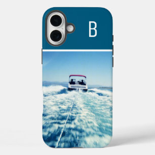 Wassersport Vertikales Foto Monogrammiert Ozeanbla iPhone 16 Plus Hülle