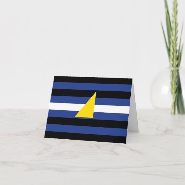 Wassersportflagge Karte (Vorderseite)