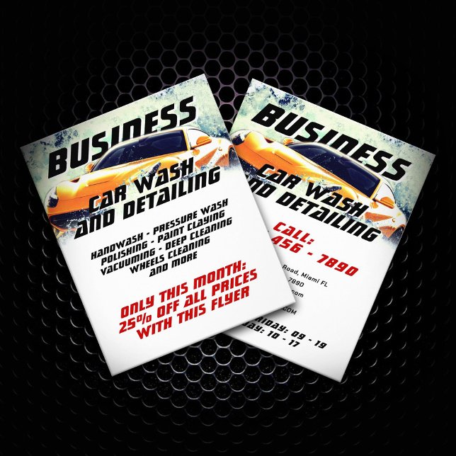 Wasserspritze für Kraftfahrzeuge Flyer (Von Creator hochgeladen)