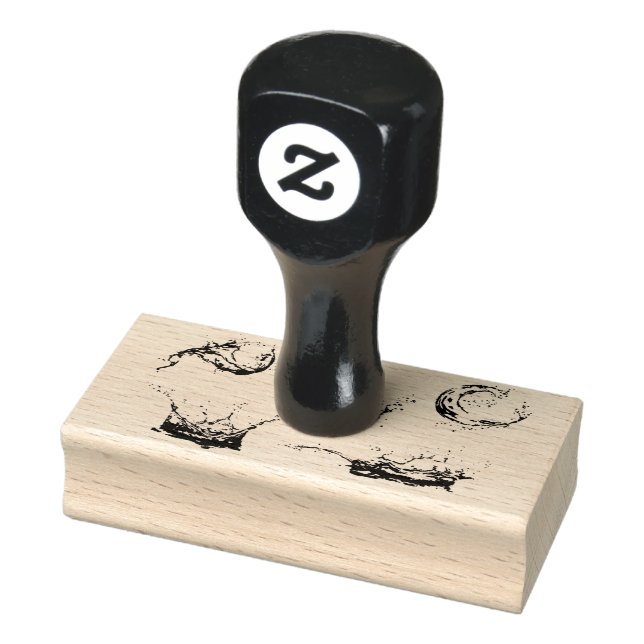 Wasserspritzenvektor Gummistempel (Stempel)