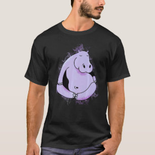 Wasserspritzer-Meditations-Yoga-Flusspferd T-Shirt