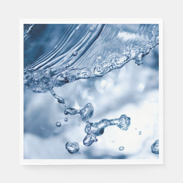 Wasserspritzer Serviette (Vorderseite)
