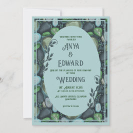 Wassersteinchen - Hochzeitseinladung Einladung