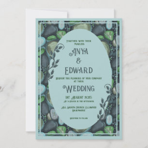 Wassersteinchen - Hochzeitseinladung Einladung