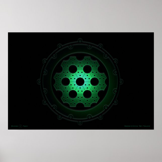 Wasserstoff-5-Isotopenmasssimulator Poster (Vorne)