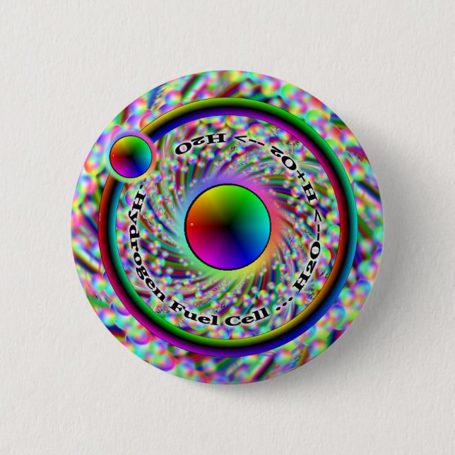 Wasserstoff-Brennstoffzelle-Knopf Button (Vorderseite)