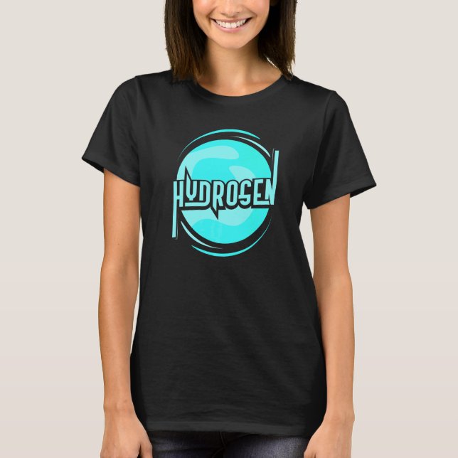 Wasserstoff-Energie Hybrid Periodischer Power T-Shirt (Vorderseite)