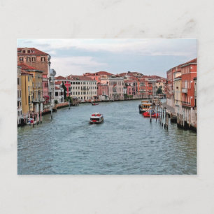 Wasserstraße von Venedig Postkarte