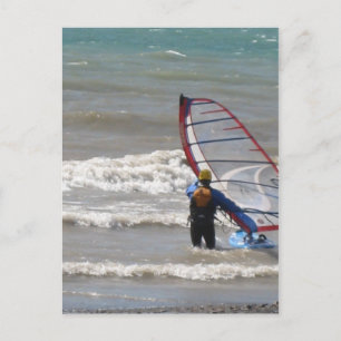 Wassersurfen Postkarte