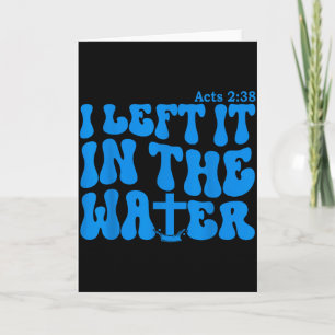 Wassertaufe Apostelgeschichte 2_38 Christlich Karte