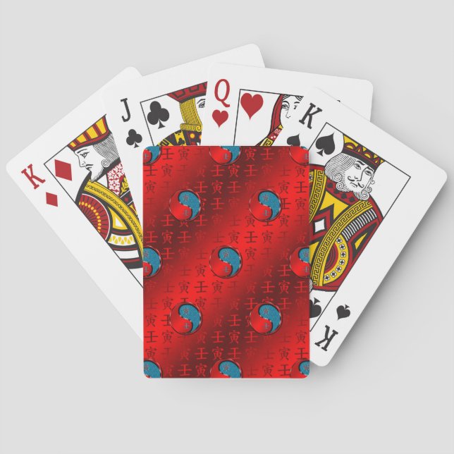 Wassertiger Spielkarten (Rückseite)