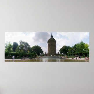 Wassertraum Mannheim, Deutschland Poster