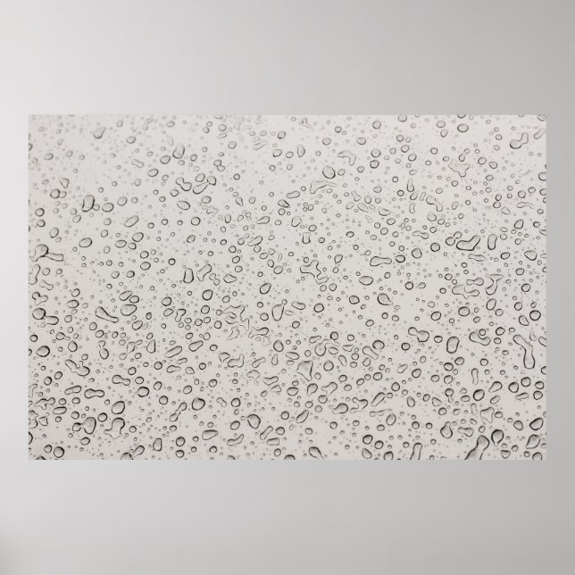 Wassertröpfchen Poster (Vorne)