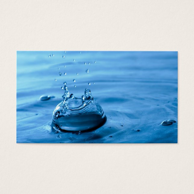 Wassertropfen Abstrakter Hintergrund abspülen (Vorderseite)