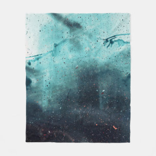 Wassertropfen an Glasfenstern Fleecedecke
