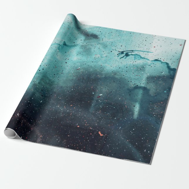 Wassertropfen an Glasfenstern Geschenkpapier (Ungerollt)