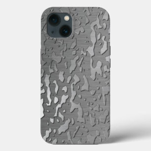 Wassertropfen auf gebürstetem Metall Case-Mate iPhone Hülle