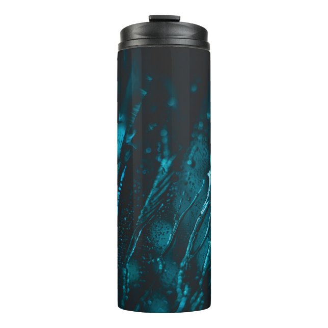 Wassertropfen auf Glas Thermosbecher (Vorderseite)