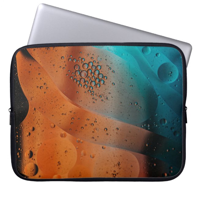 Wassertropfen auf Glasplatte Laptopschutzhülle (Vorderseite)